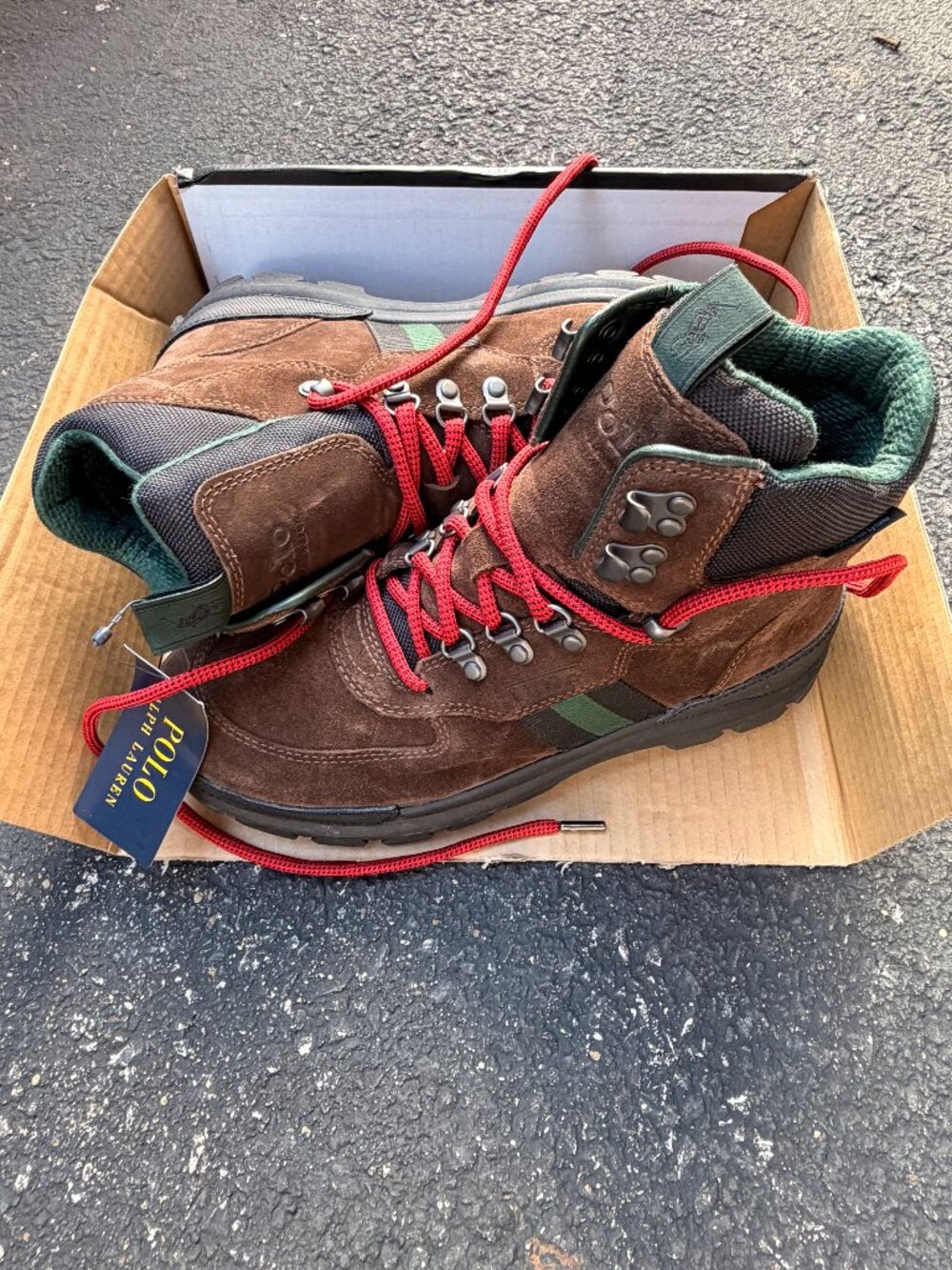 New Polo Ralph Lauren Brown Boots Men's Size 9